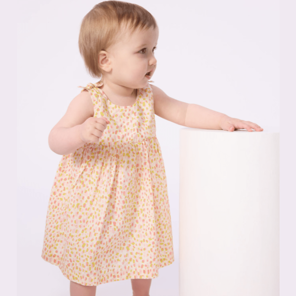 Petit Bateau Katoenen jurkje zonder mouwen met print voor baby's - Multicolor