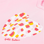Petit Bateau Katoenen T-shirt met korte mouwen en bloemmotiefje voor baby's - Roze
