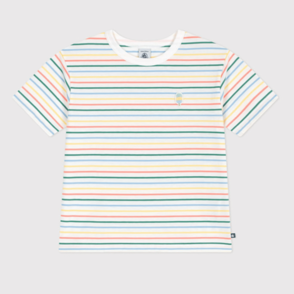Petit Bateau Katoenen kinder T-shirt met korte mouw en streepjes