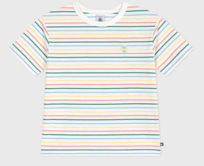 Petit Bateau Katoenen kinder T-shirt met korte mouw en streepjes