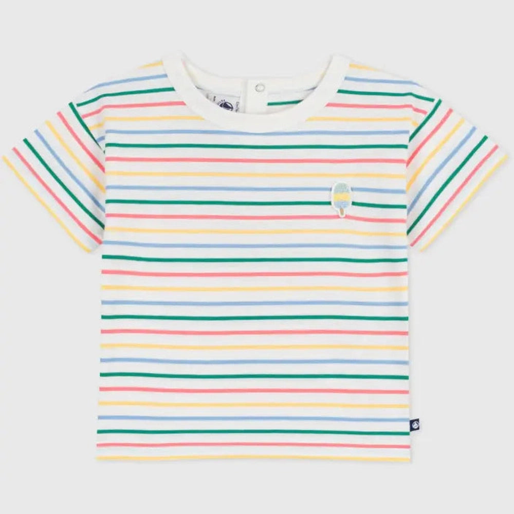 Petit Bateau Katoenen kinder T-shirt met korte mouw en streepjes