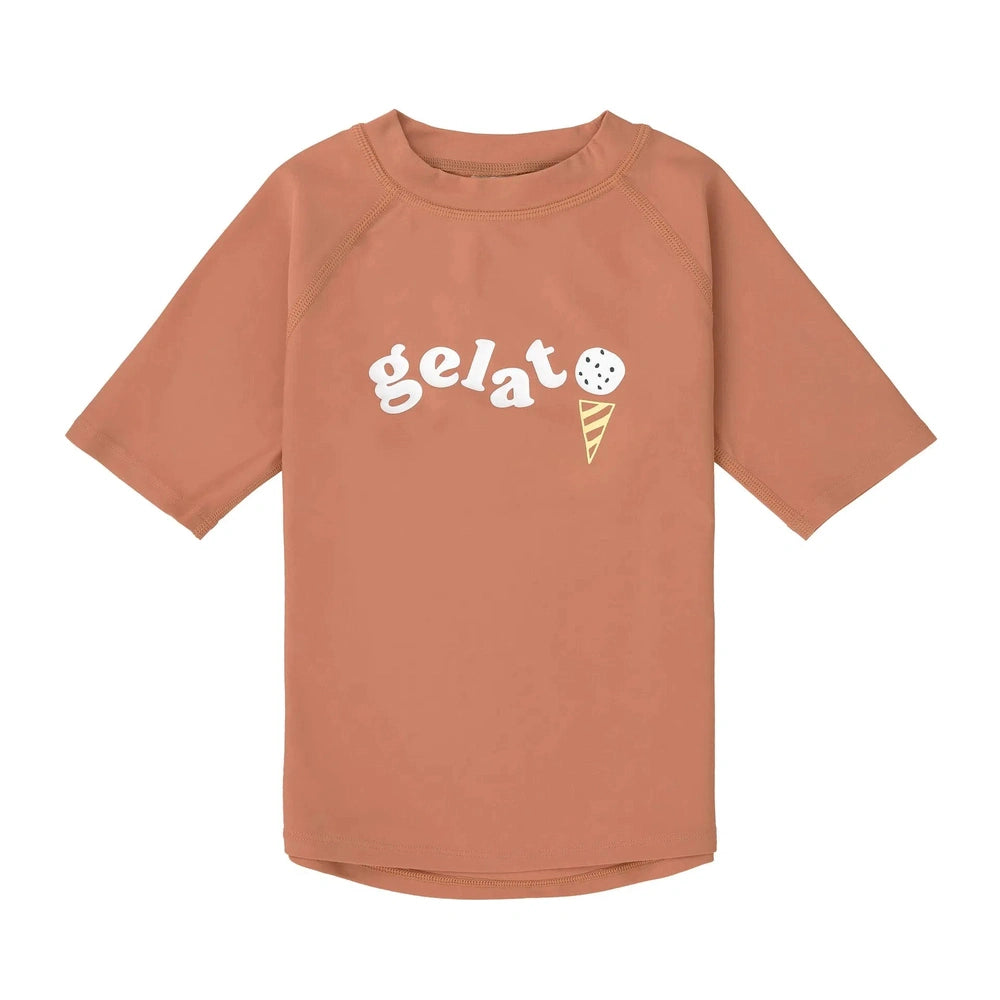 Lässig UV-shirt voor Kinderen met Korte Mouwen - bruin