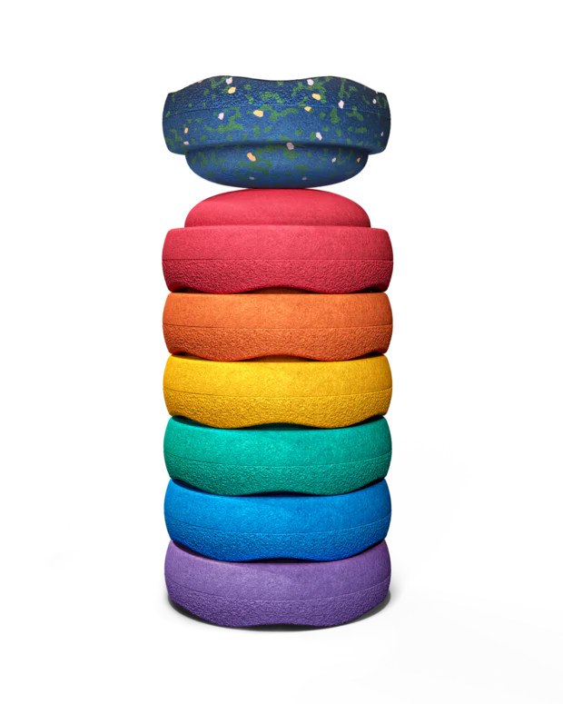 Stapelstein Lente Special Mini Rainbow - Original mini red