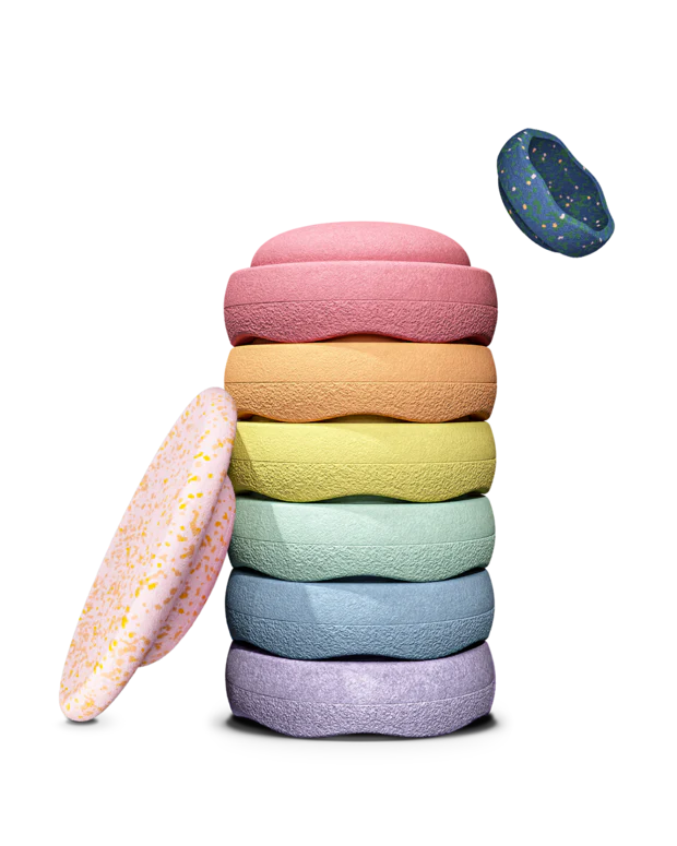 Stapelstein Lente Special Rainbow Set - Pastel