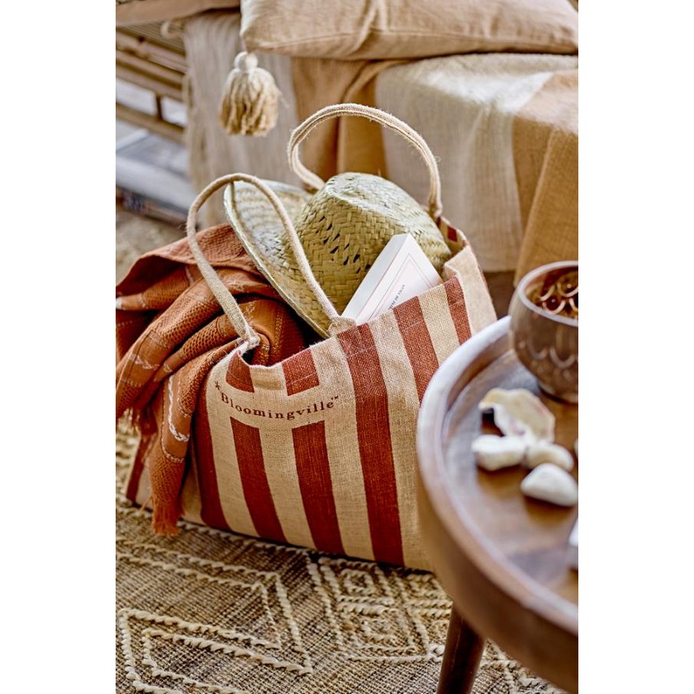 Bloomingville Bergamo Shopping Bag in Jute - Bruin
