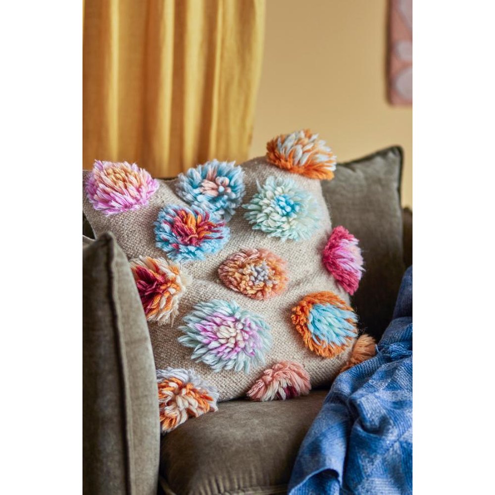 Bloomingville Somma Kussen Wol - Multicolor