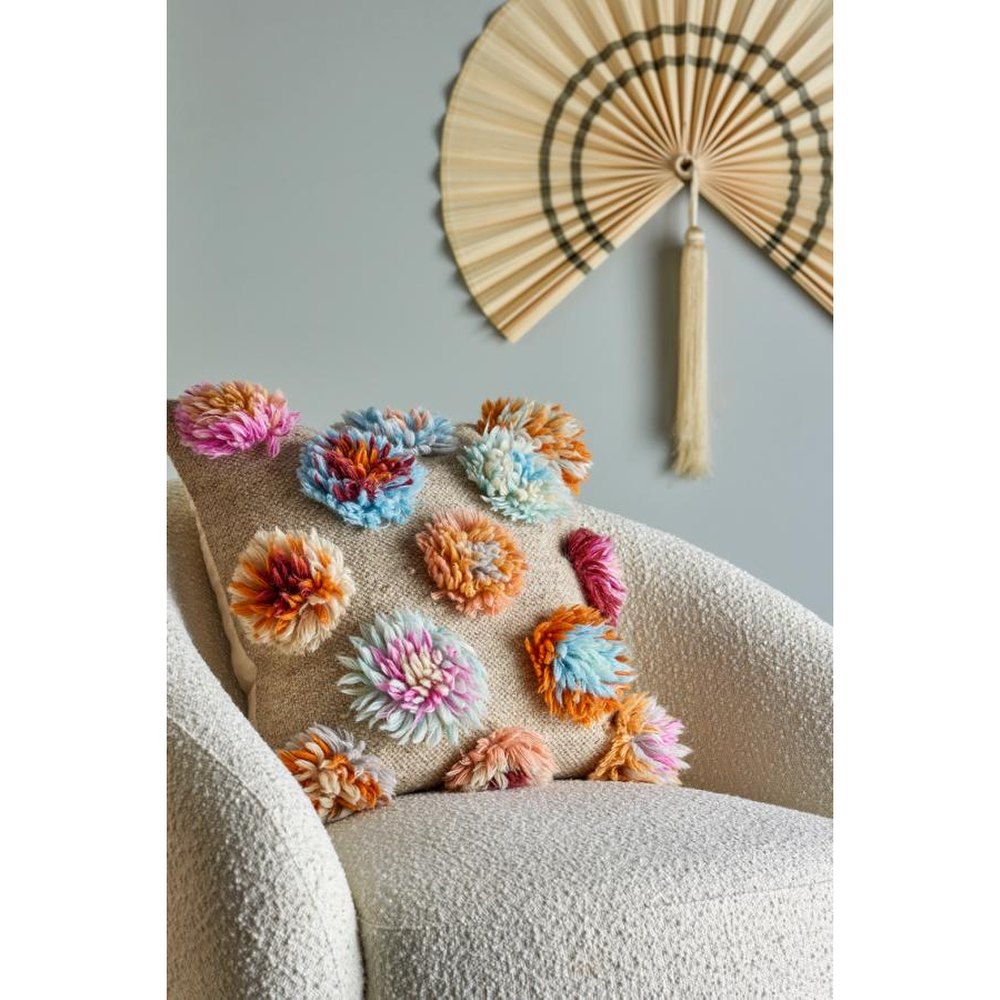 Bloomingville Somma Kussen Wol - Multicolor