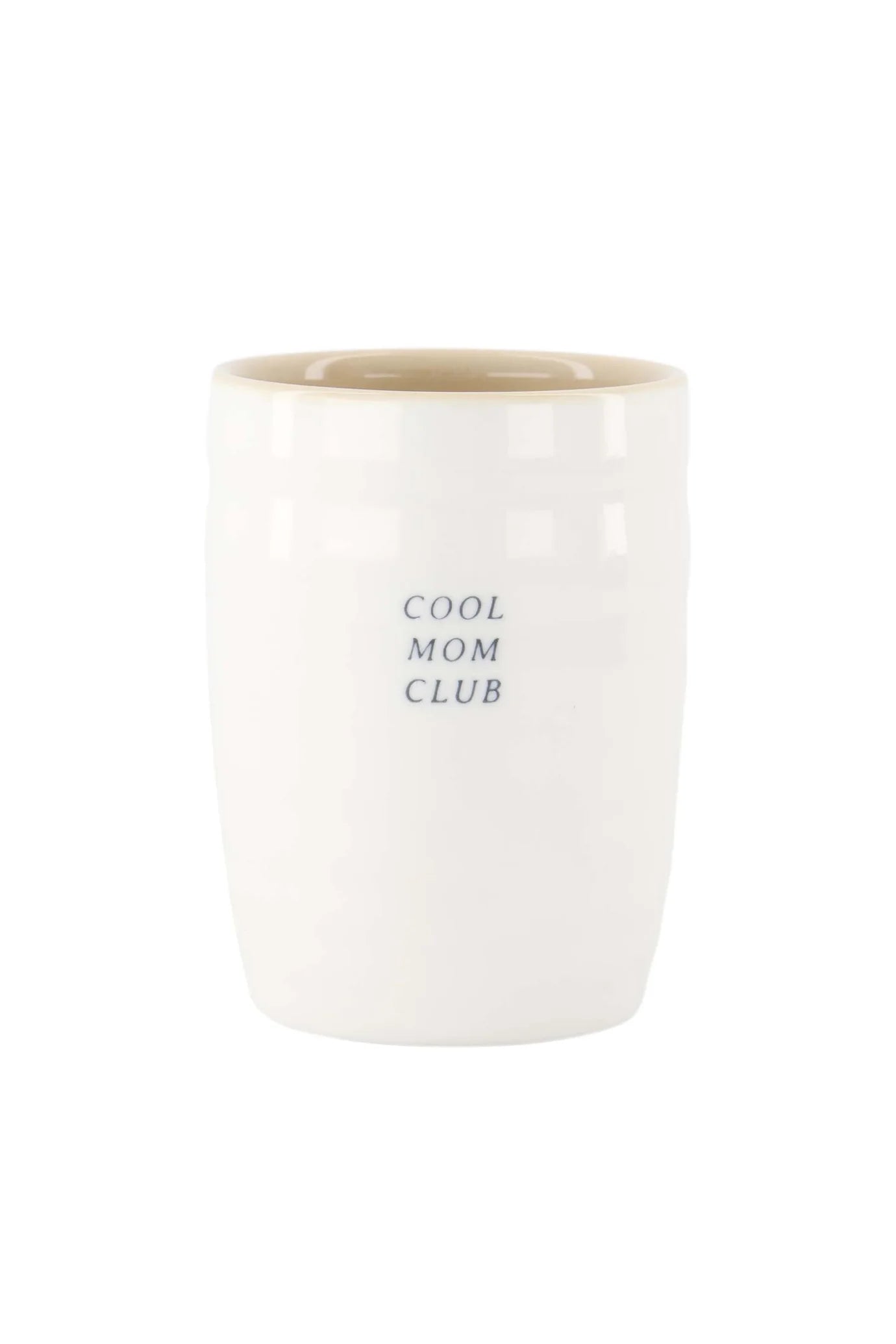 Zusss Koffiemok Cool Mom Club - Wit/Bruin
