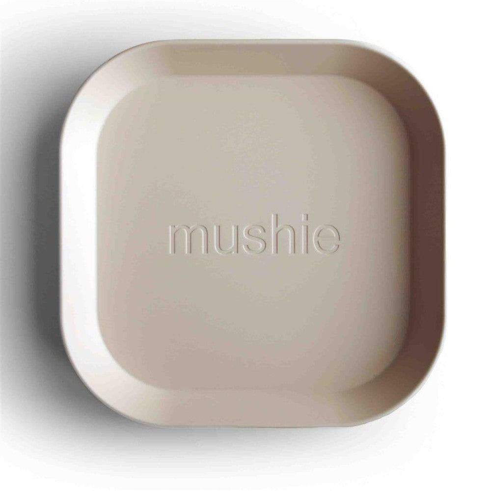 Mushie Set van 2 bordjes - Ivory