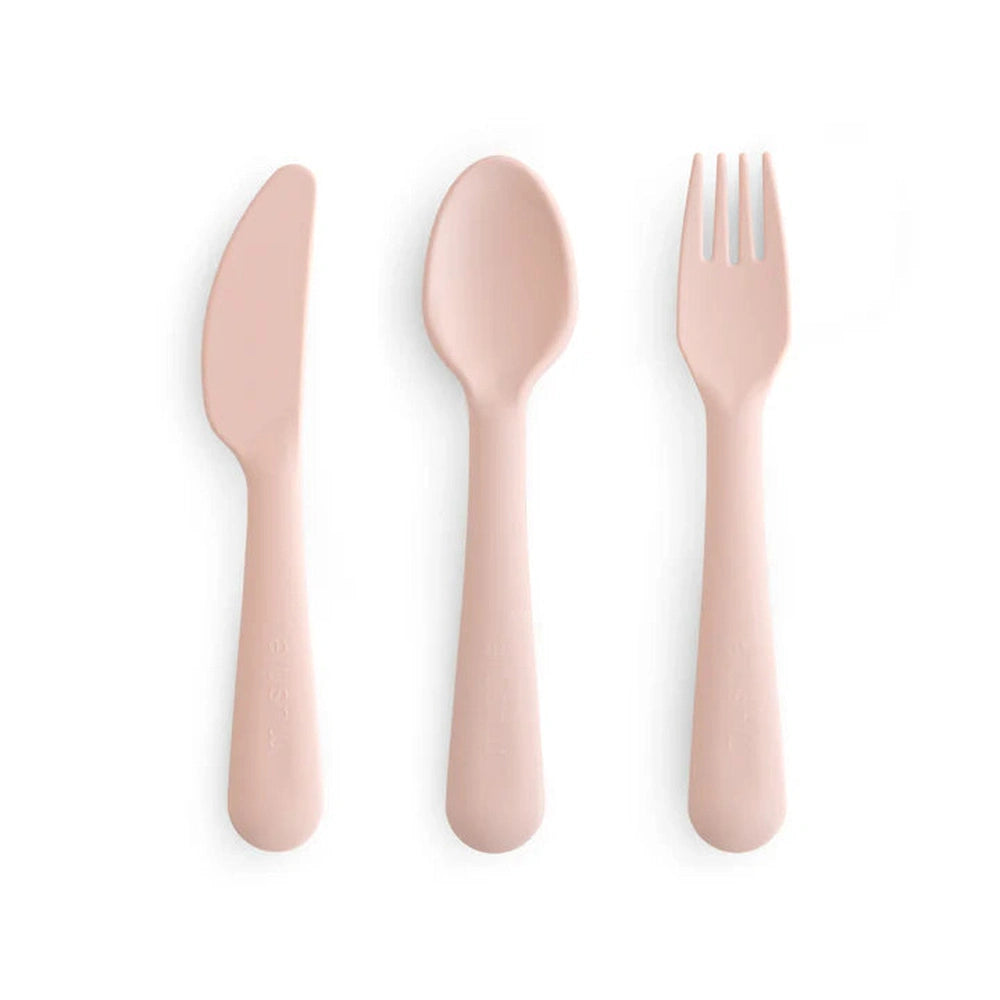 Mushie Service de vaisselle pour enfants - Blush