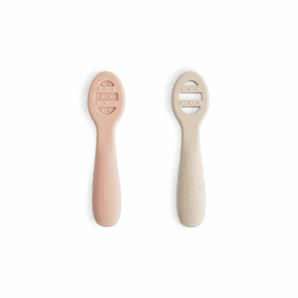 Mushie Lepel eerste leeftijd Blush/Shifting sand