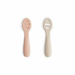 Mushie Lepel eerste leeftijd Blush/Shifting sand