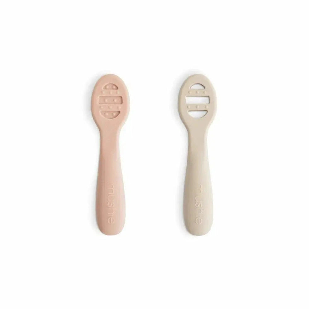 Mushie Lepel eerste leeftijd Blush/Shifting sand