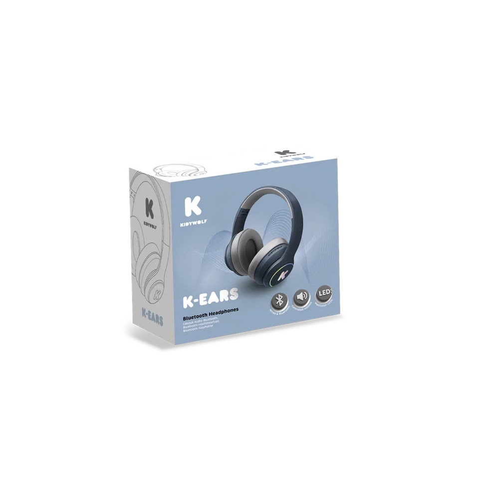 Kidywolf K-EARS Koptelefoon voor tieners - Blauw