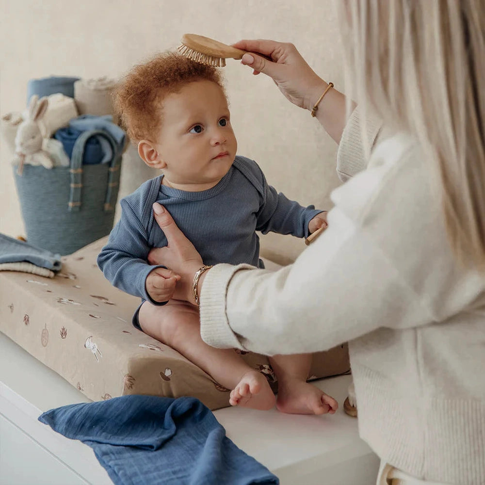 Meyco Hydrofiele Washandje pre-washed 3-pack - Natural/Jeans blue/Indigo