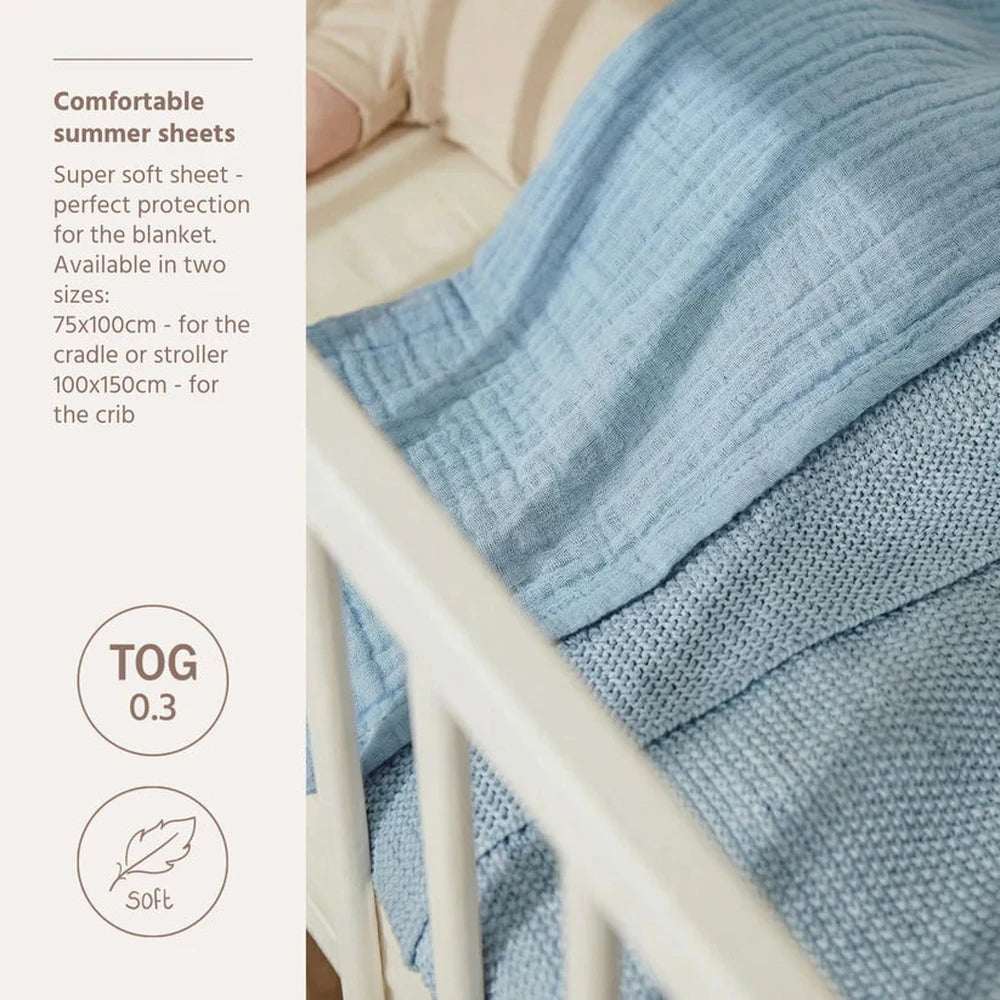 Meyco Laken Pre-washed Hydrofiel 75x100cm - Jeans Blue