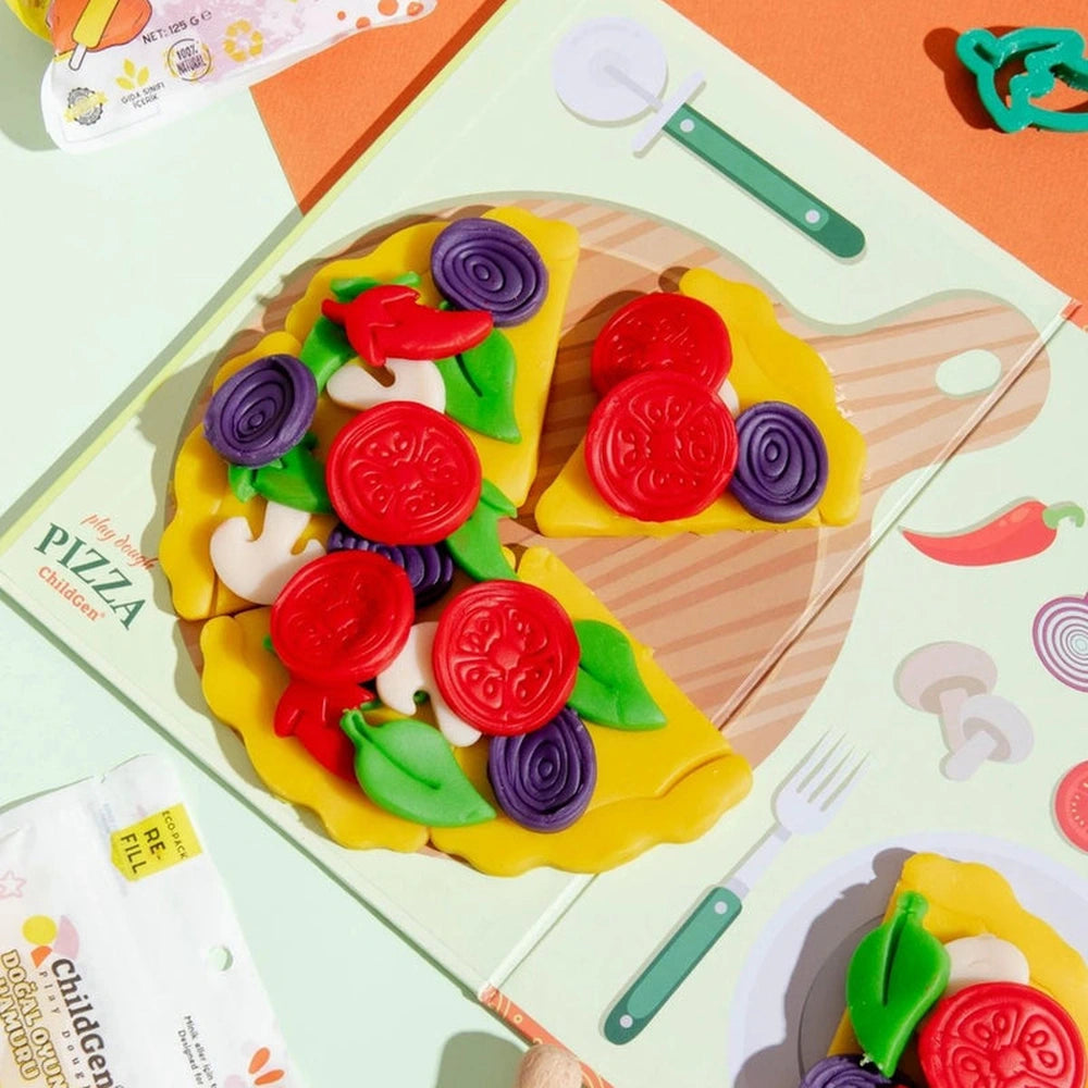 Childgen Speelklei Pizza Set