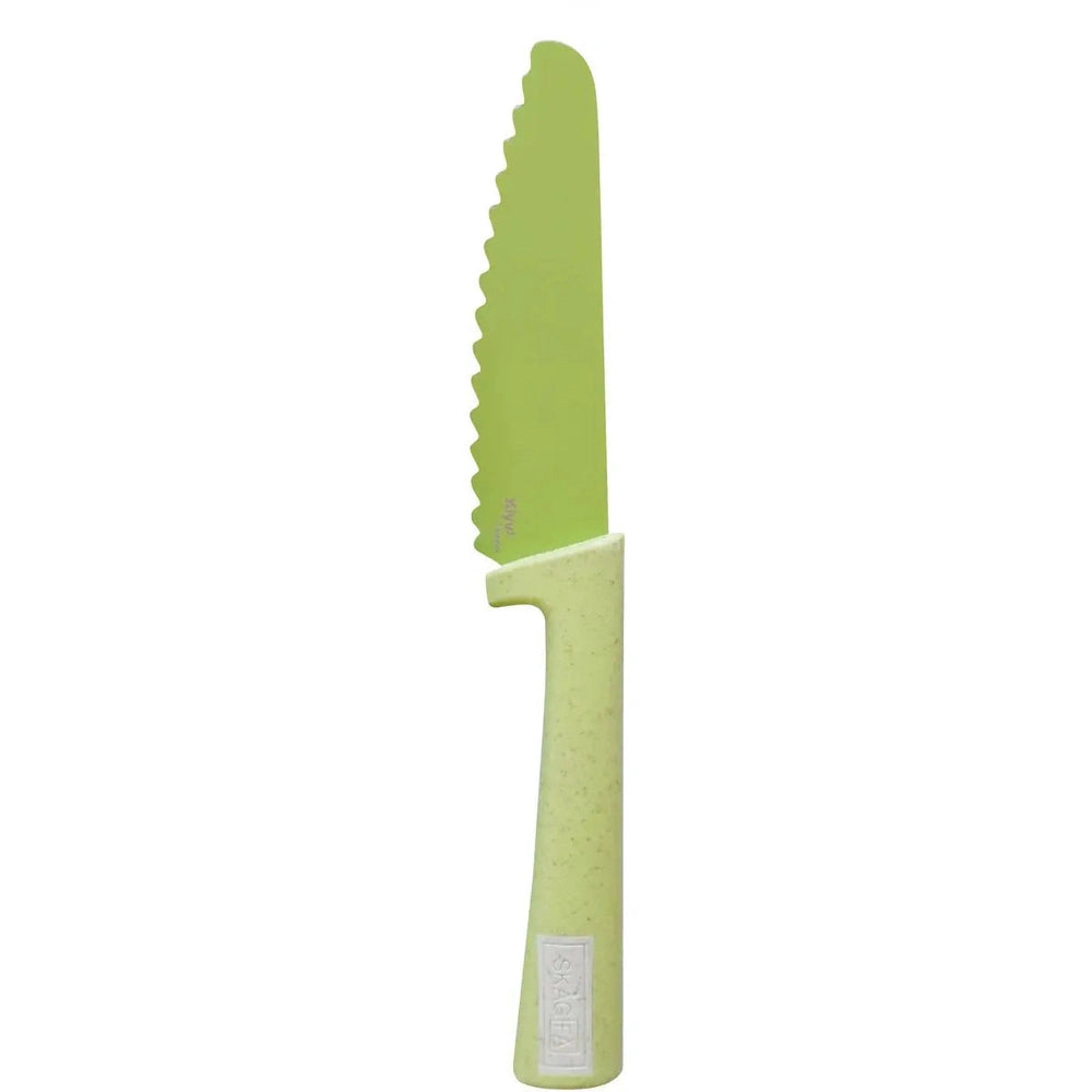 SKÅGFÄ Klyv - couteau Montessori pour enfants - Blue Cornflower - bleu - couvert pour enfant Lime
