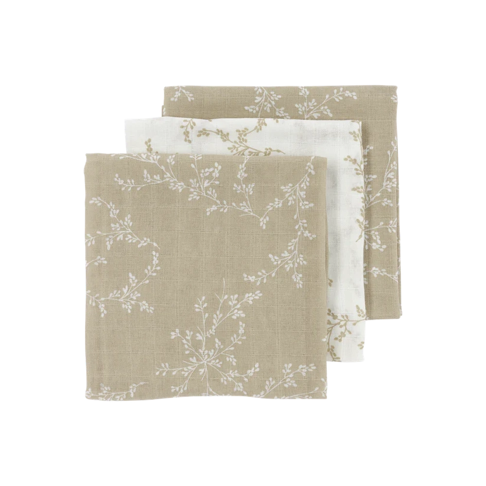 Meyco Hydrofiele Doeken 70x70cm - 3-pack - Branches Sand