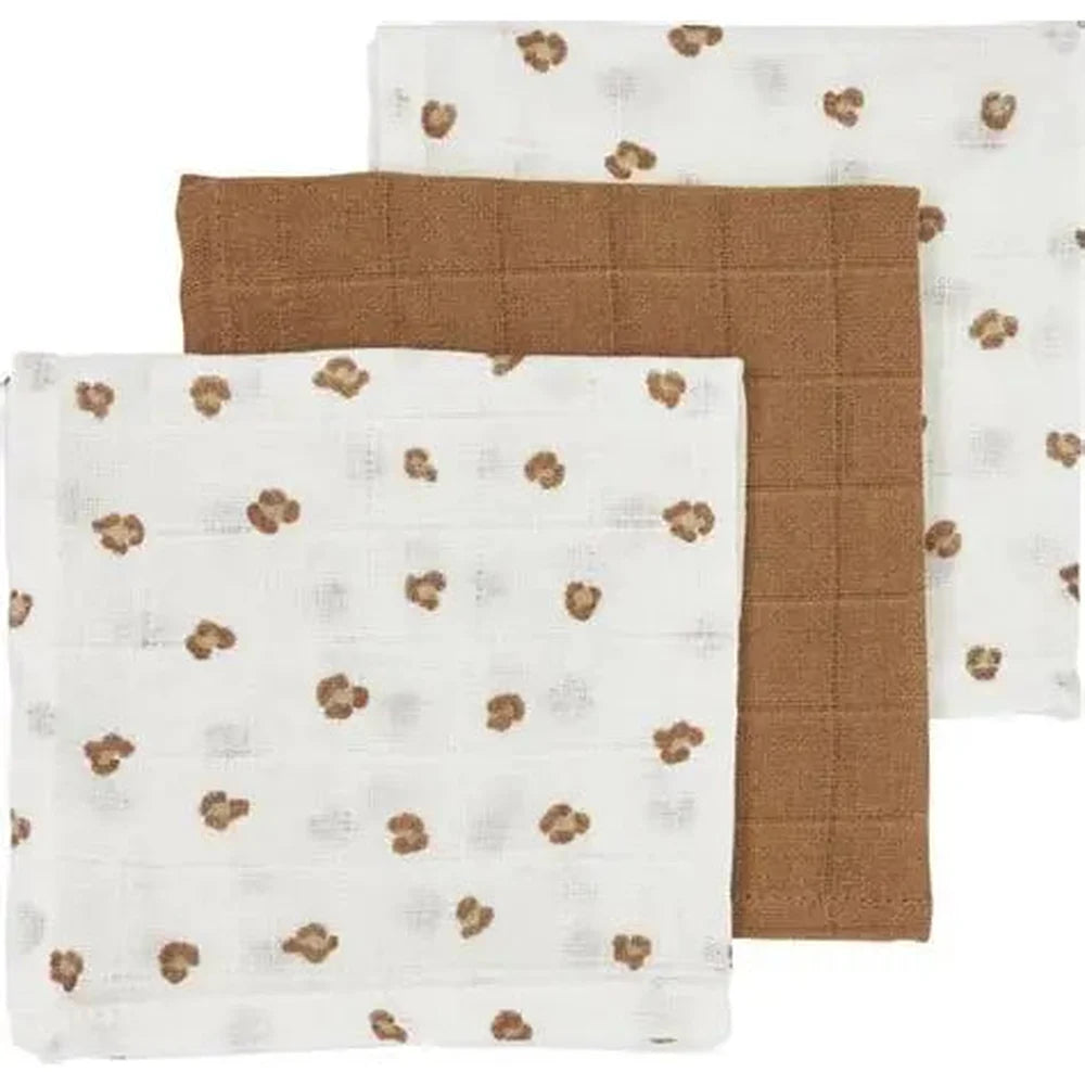 Meyco Hydrofiele Washandje 3-pack - Panther/Toffee