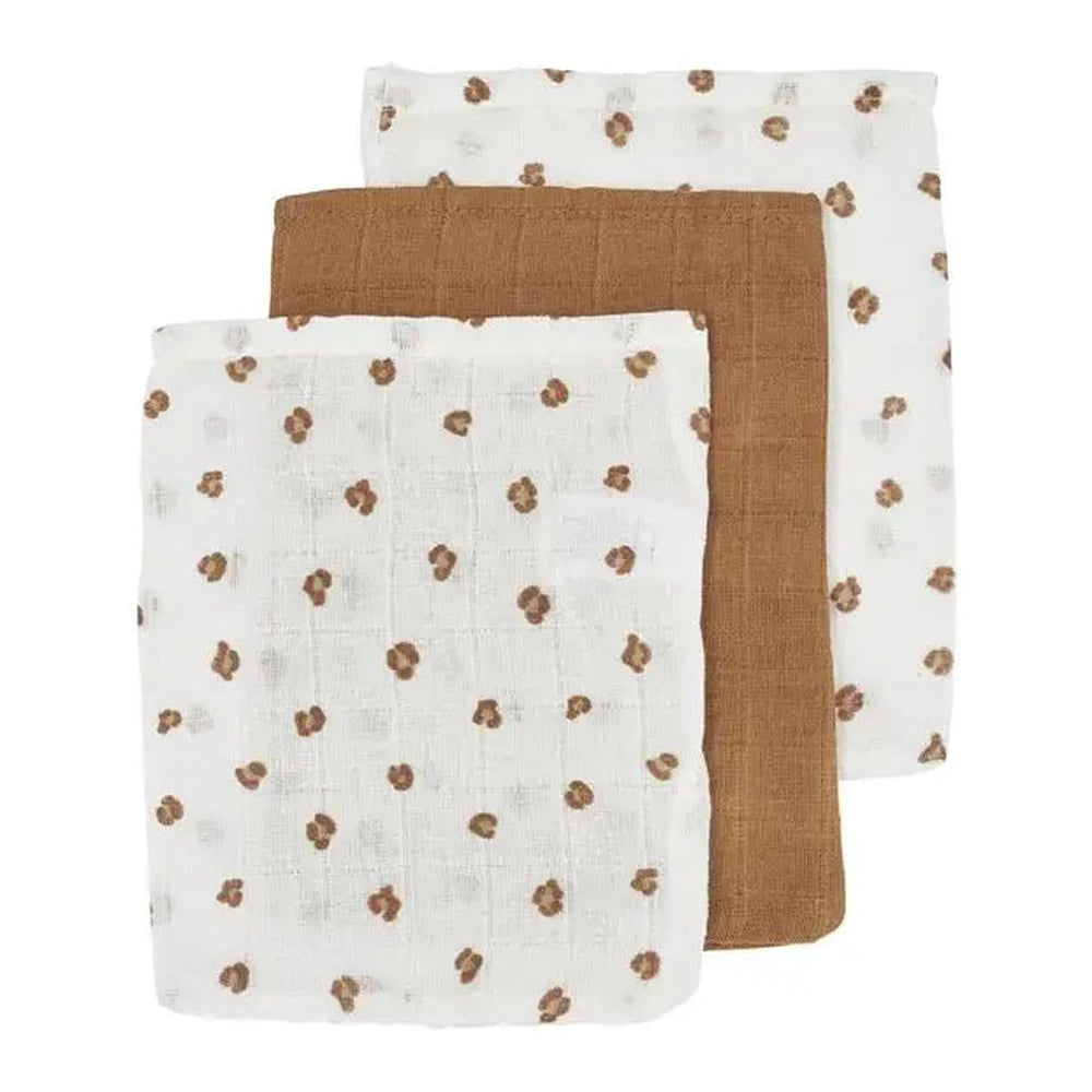 Meyco Hydrofiele Washandje 3-pack - Panther/Toffee