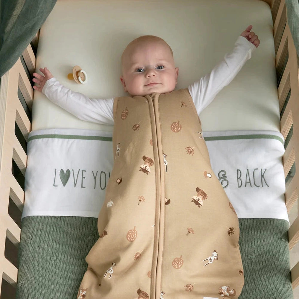 Meyco Laken Borduur Love you to the moon & back 75x100cm - Forest Green