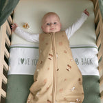 Meyco Laken Borduur Love you to the moon & back 75x100cm - Forest Green