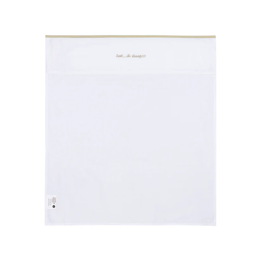 Meyco Laken borduur - Ssst…ik slaap!! 75x100cm - Sand