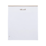 Meyco Laken Borduur - Hello world 75x100cm - Taupe