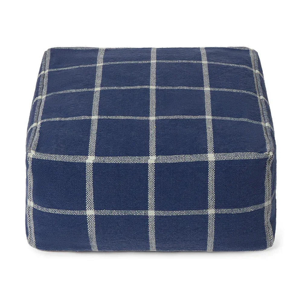 Lorena Canals Poef Geo Block Navy Blue