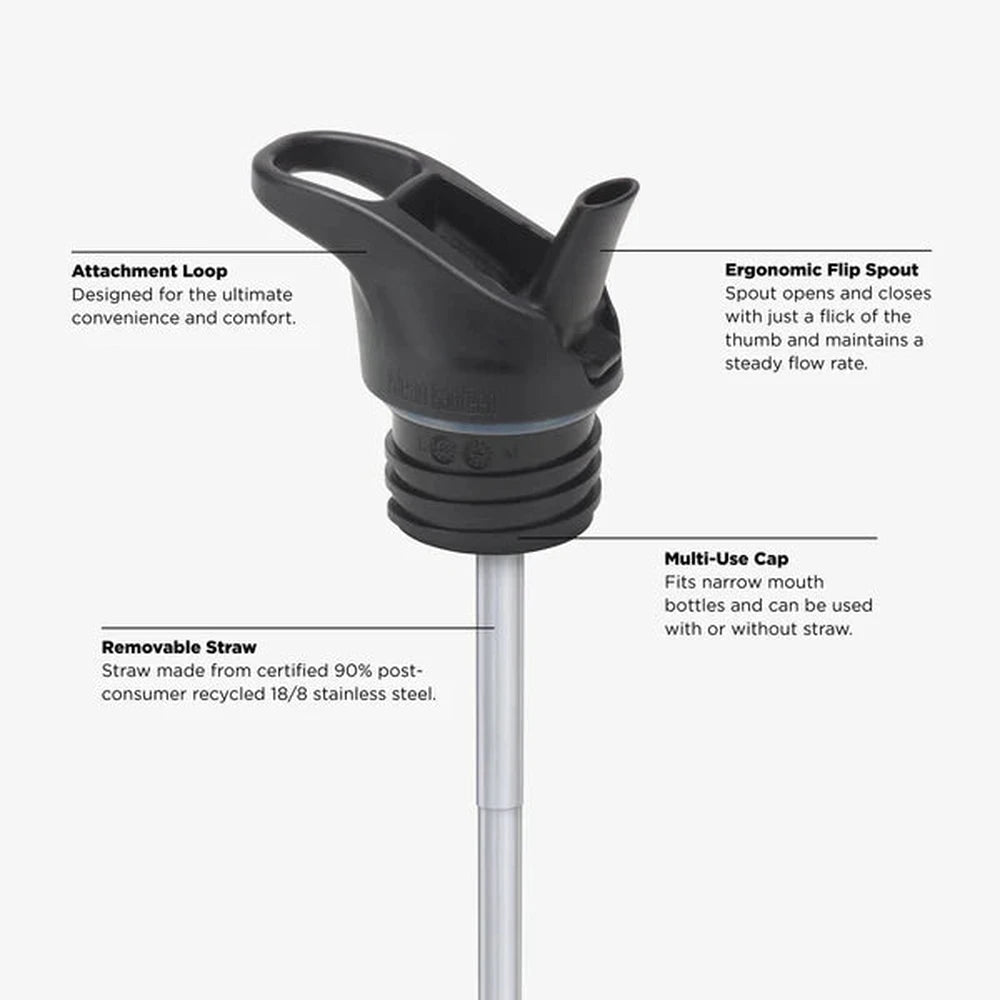 Klean Kanteen Kid Classic 355ml - Flip Sport Cap Leopard Print