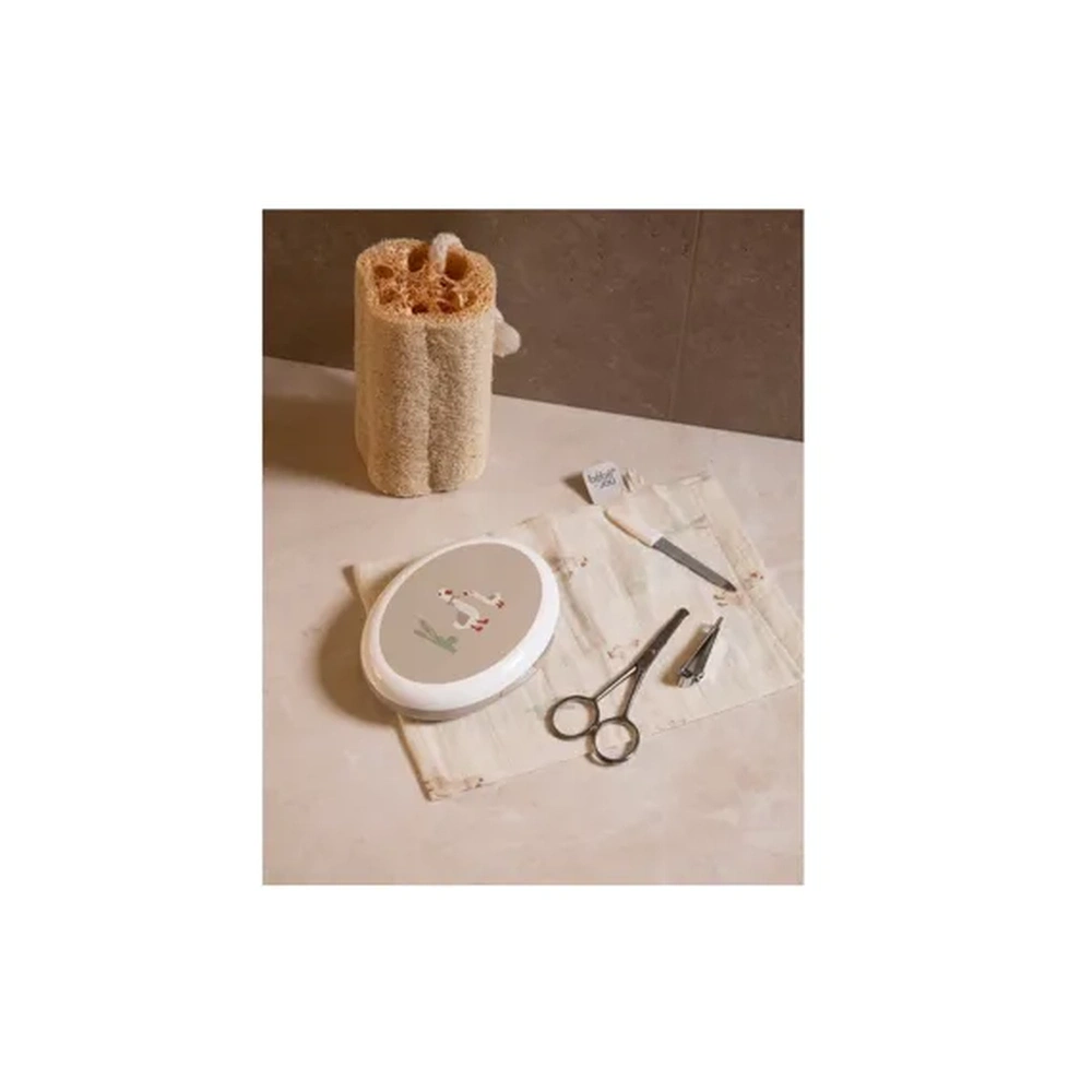 Bébé-Jou Baby Manicure set - Schaartje, Vijl, Nagelknipper Taupe Off spring