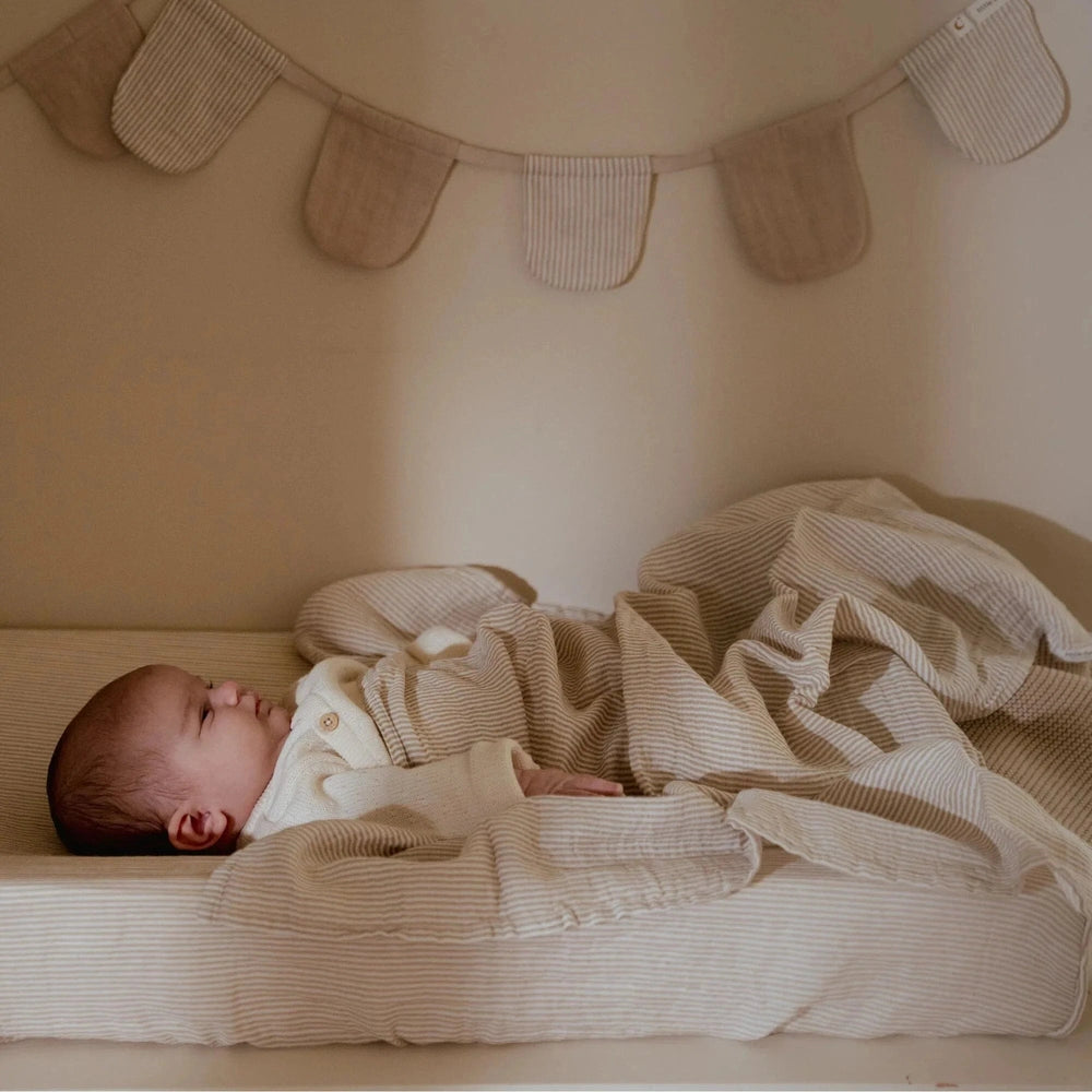 Little Dutch Swaddle Pure Soft Beige 120x120cm