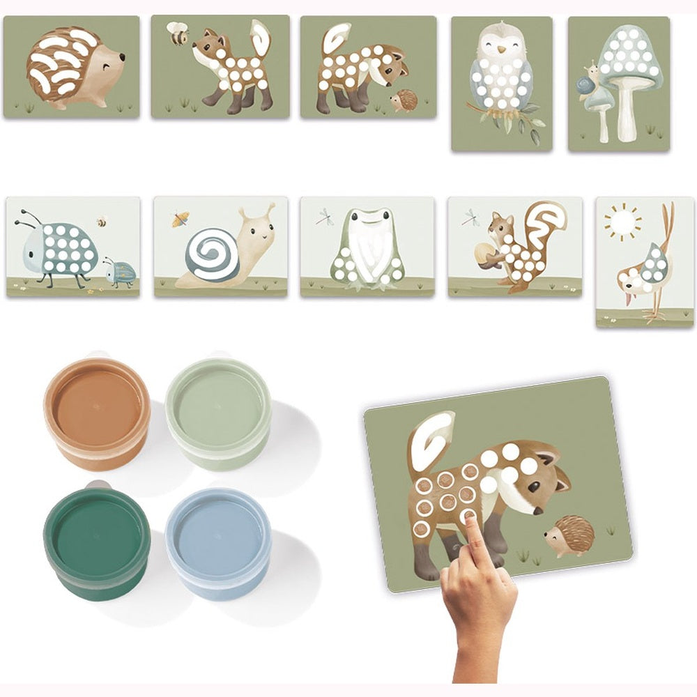 Little Dutch vingerverf Forest Friends - complete set - cadeautip - creatief speelgoed