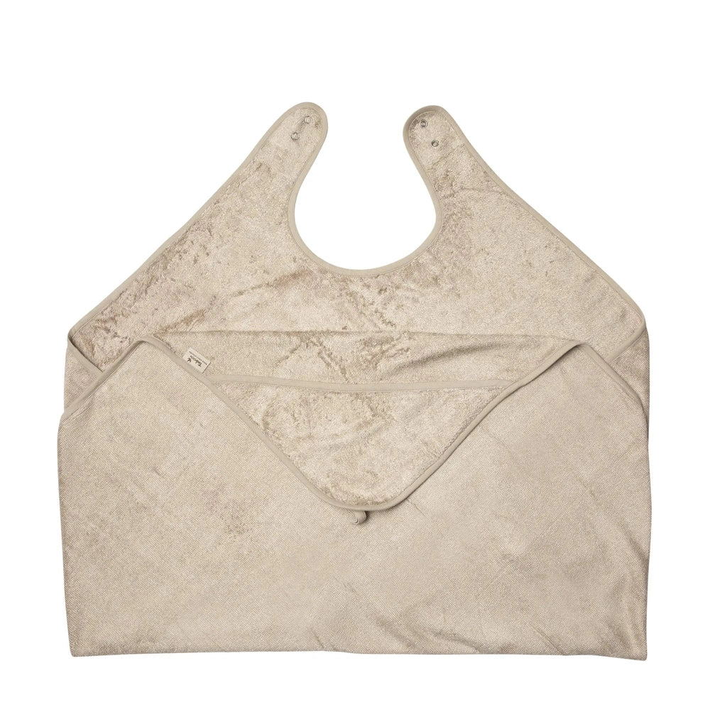 Timboo serviette-doudou - Gris plume