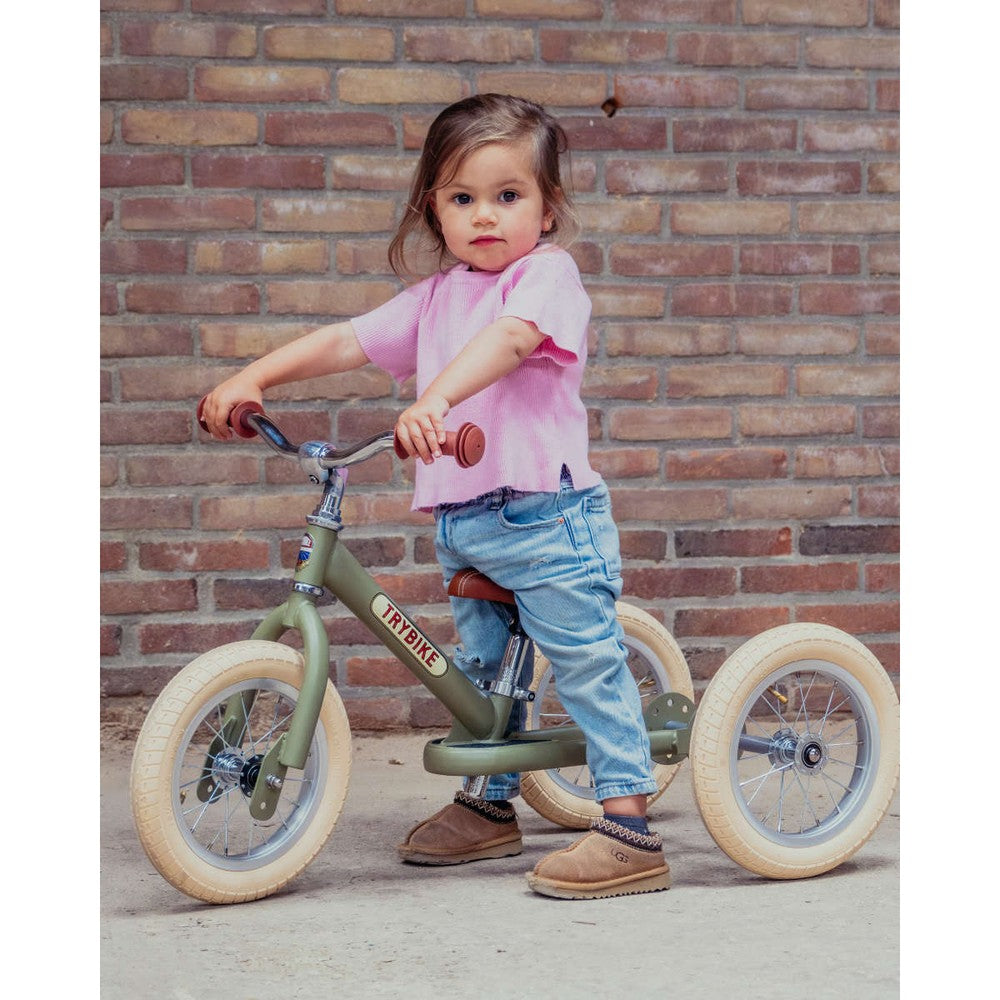 Trybike Steel Trike Kit Vintage edition White