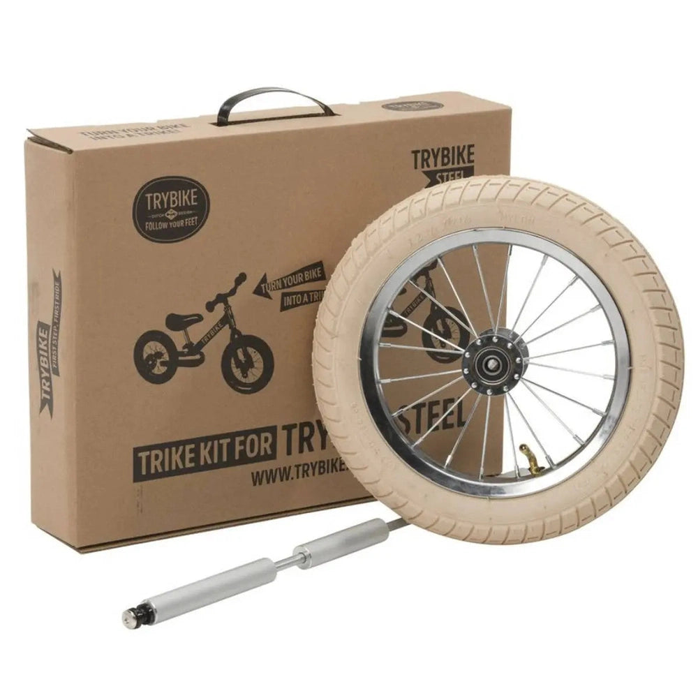 Trybike Steel Trike Kit Vintage edition White