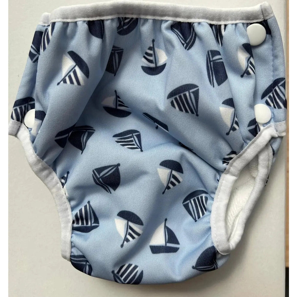Bumbuns Zwem- en Oefenbroekje - Mini Sailor Blauw
