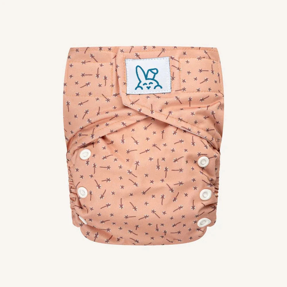 Bumbuns Easy Herbruikbare Luier met klittenband - Abrikoos