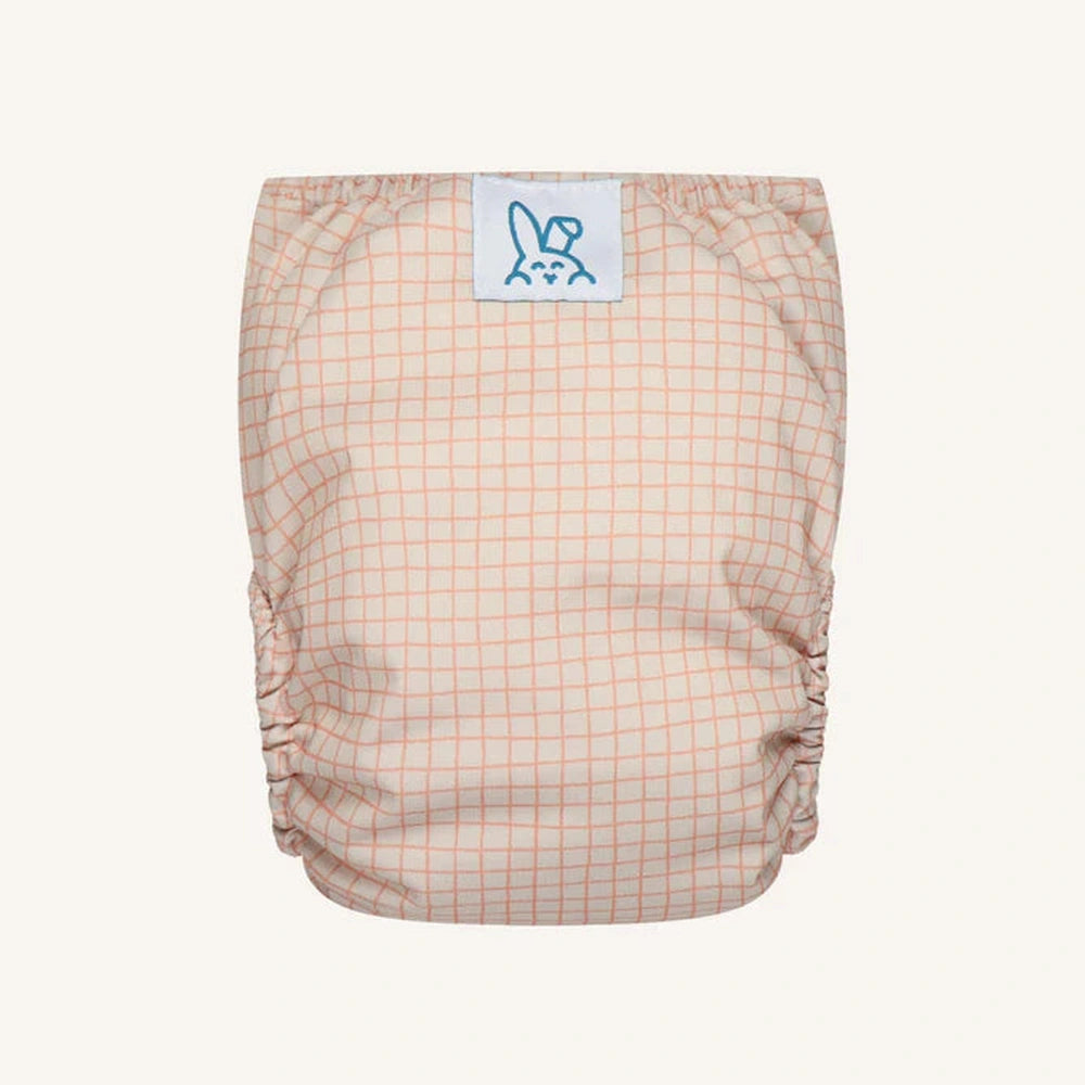 Bumbuns Easy Herbruikbare Luier met klittenband - Tiles almond