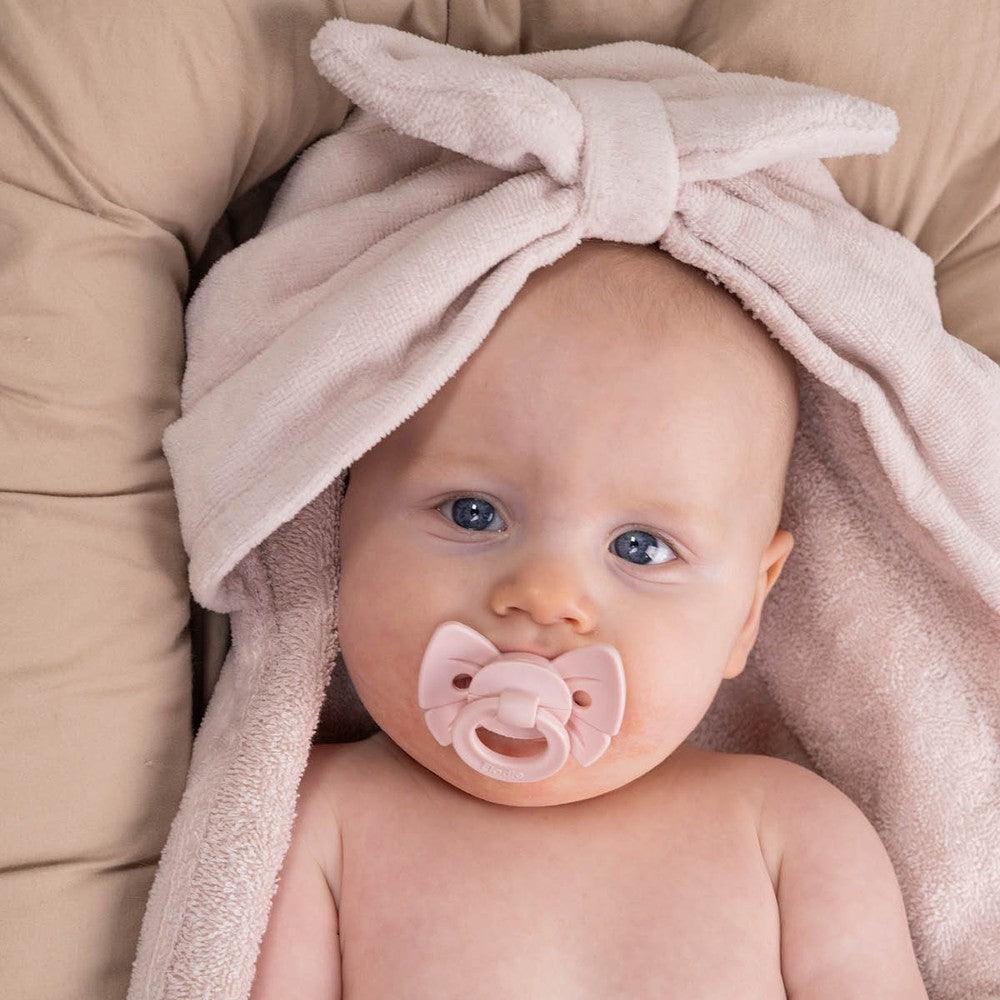 Elodie Handdoek met Capuchon - Powder Pink Bow