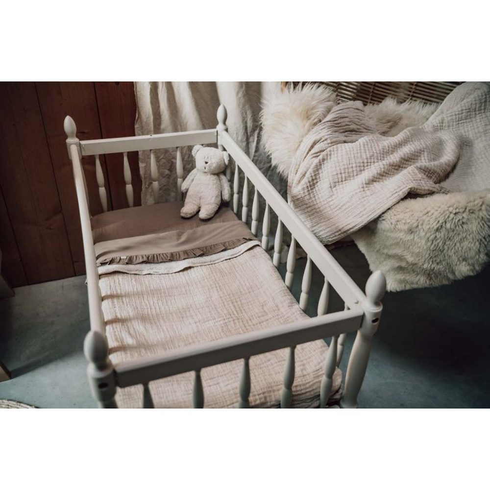 Koeka Wiegdeken Teddy Rivoli 100x150cm - Warm White