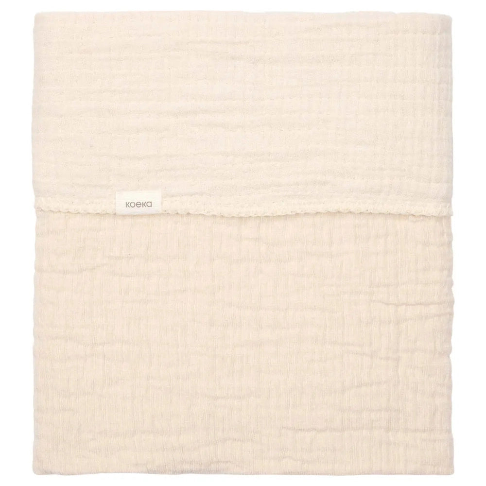 Koeka Ledikantdeken Rivoli warm white 100x150cm
