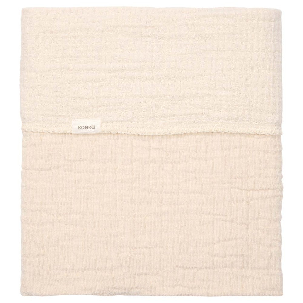 Koeka Ledikantdeken Rivoli warm white 100x150cm