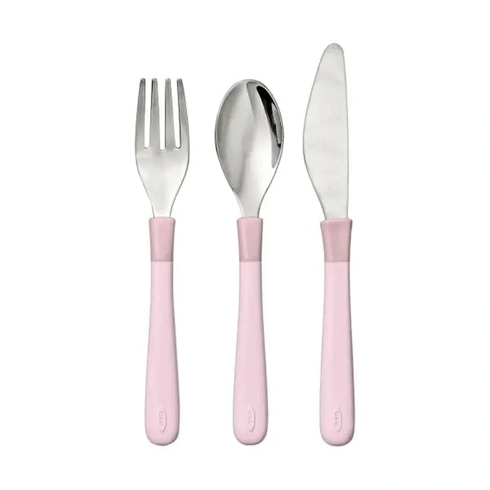 Oxo Tot Bestek Vork Lepel Mes Stainless Steel - Roos