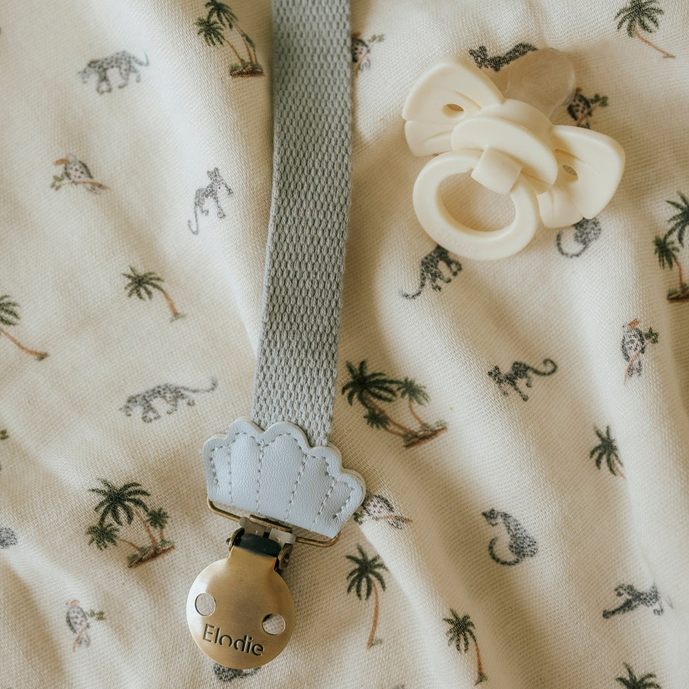 Attache-tétine en bois Elodie - Sunrise Blue Scallop