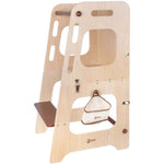 Classic World houten leertoren en tafel - verstelbaar - educatief speelgoed 90cm