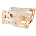 Classic World houten leertoren en tafel - verstelbaar - educatief speelgoed 90cm