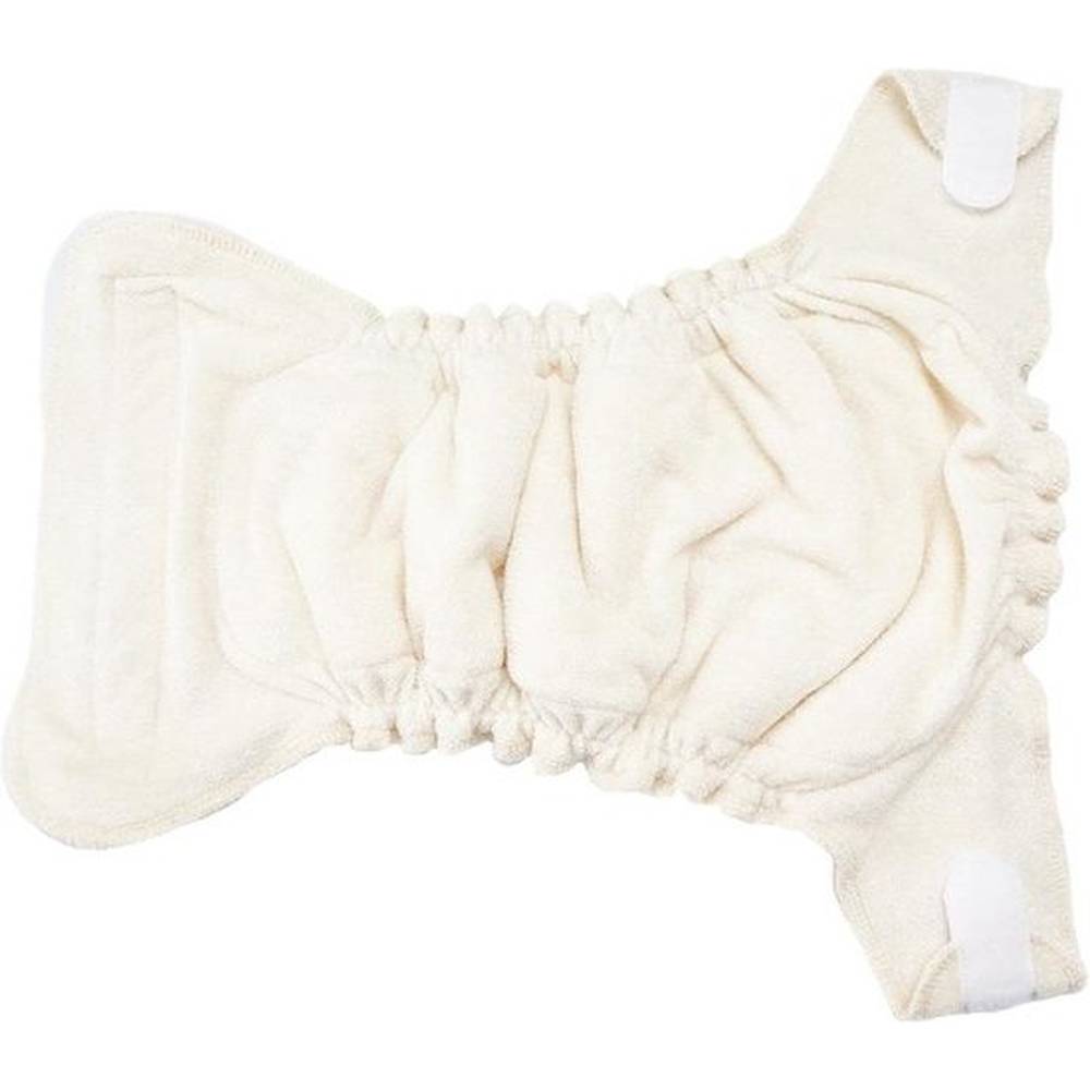 Happy Bear Bamboe One Size luier | Tweedelige wasbare luier | 4kg t/m 15kg | Superslanke pasvorm | Handige klittenbandsluiting