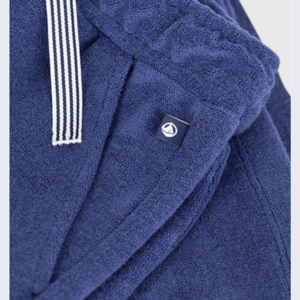 Petit Bateau Korte Kinderbermuda van Effen Katoen - Blauw